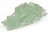 Green Cubic Fluorite Crystals with Phantoms - China #216306-1